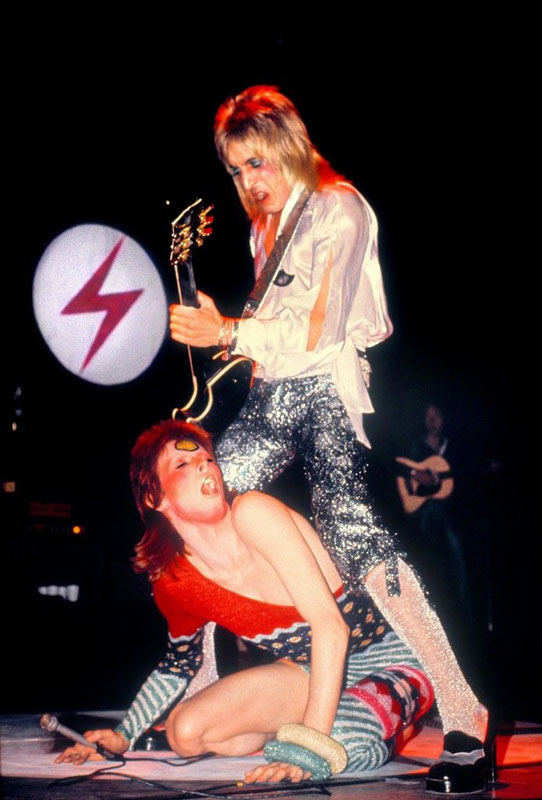 David Bowie Onstage with Mick Ronson, Liverpool, June, 1973