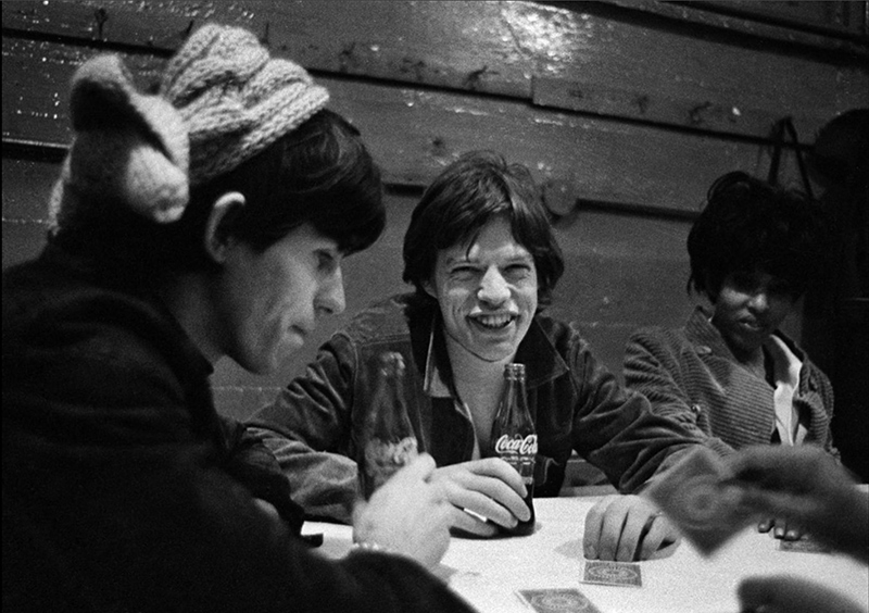 Mick Jagger and Keith Richards Playing Poker, US Tour, 1965