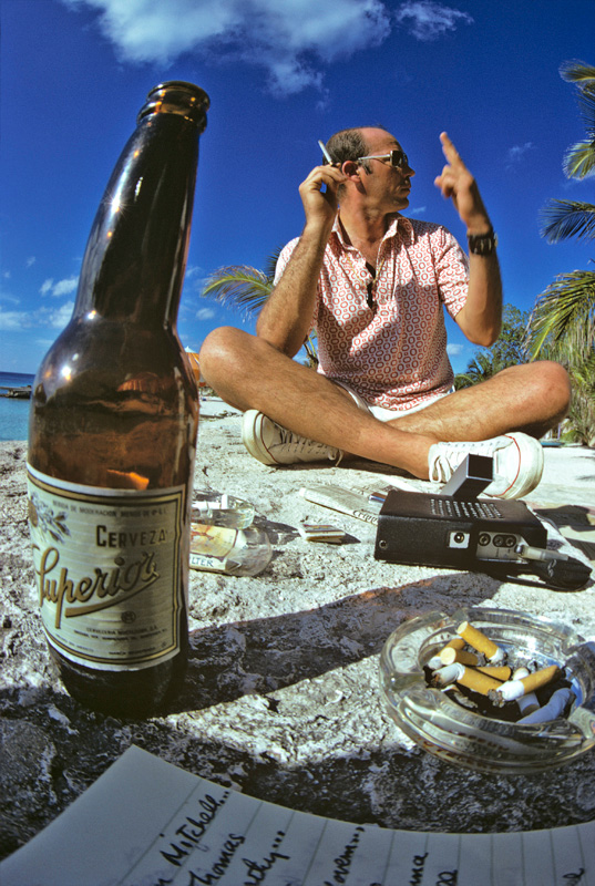 Hunter S. Thompson, Beach Still Life, Cozumel, Mexico, 1974