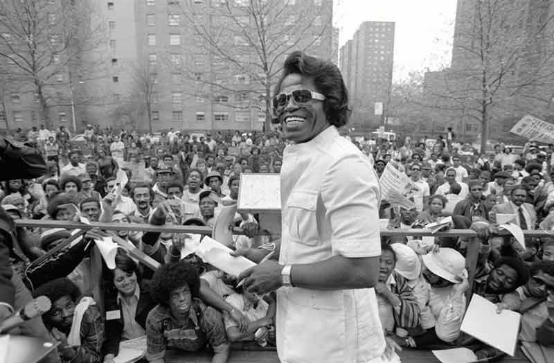 James Brown Smiling, Harlem, NY, 1979 (Horizontal)