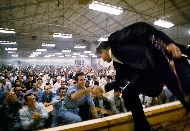 Johnny Cash Shaking Hands with Glen Sherley, Folsom Prison, 1968