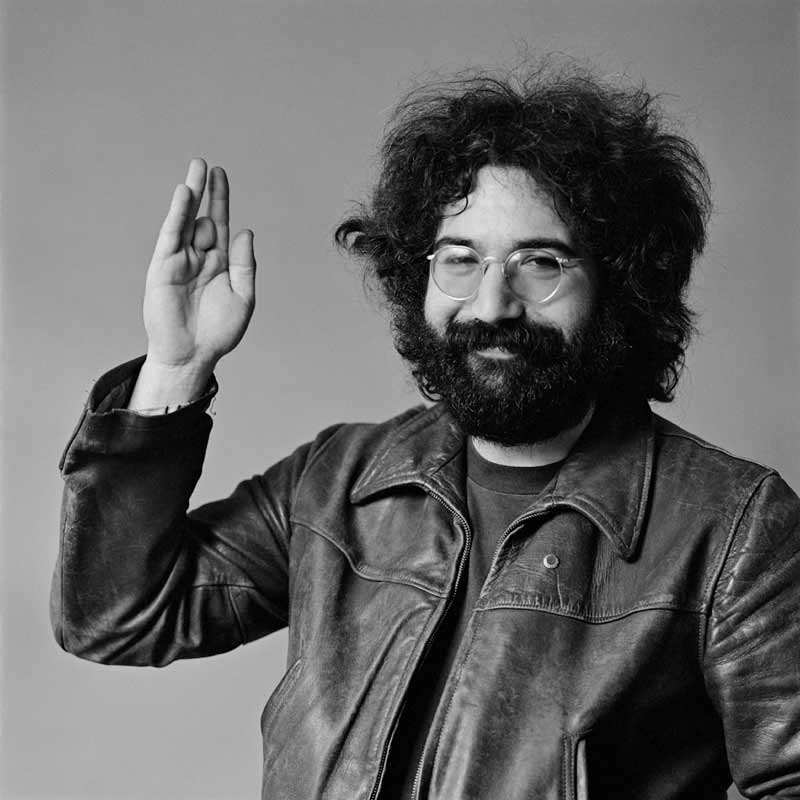 Jerry Garcia Portrait Waving, Belvedere St. Studio, San Francisco, 1969