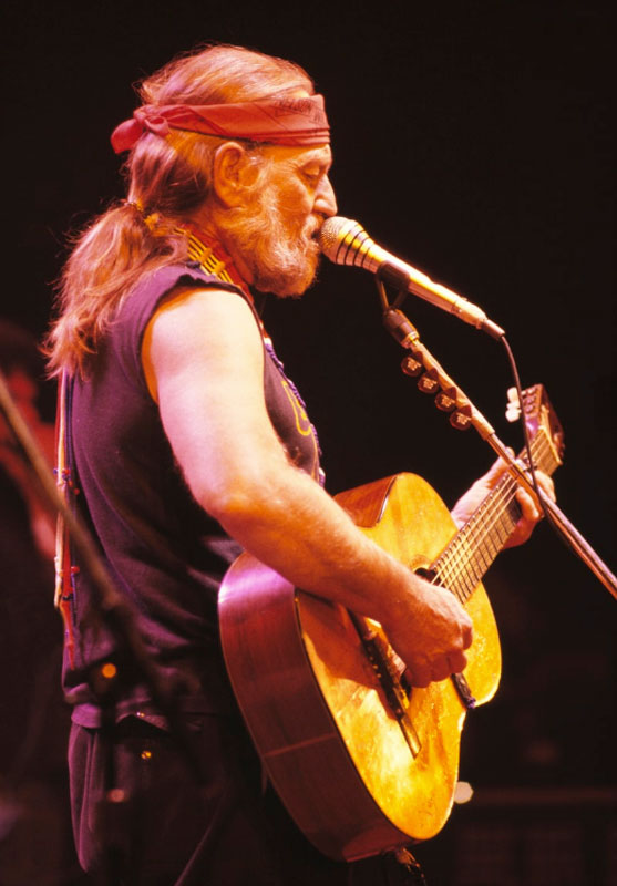 Willie Nelson Performing at The Cow Palace, San Francisco, 1970s