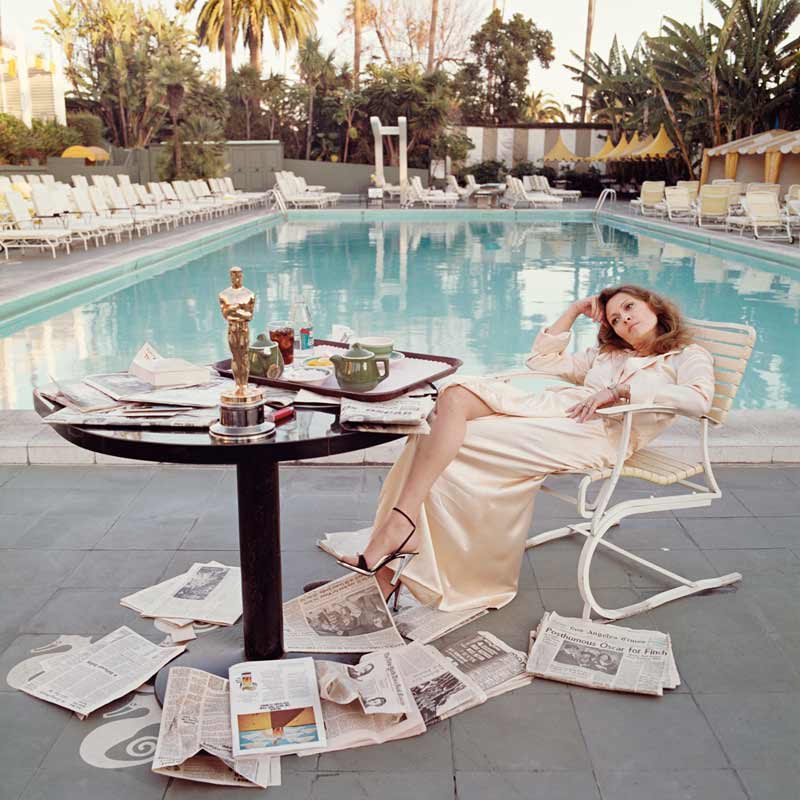 Faye Dunaway - Oscar Ennui I, Beverly Hills Hotel, Los Angeles, March 29, 1977 (Color)