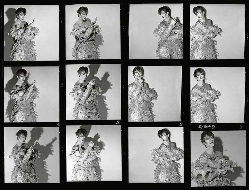 David Bowie, Scary Monsters Contact Sheet, 1980