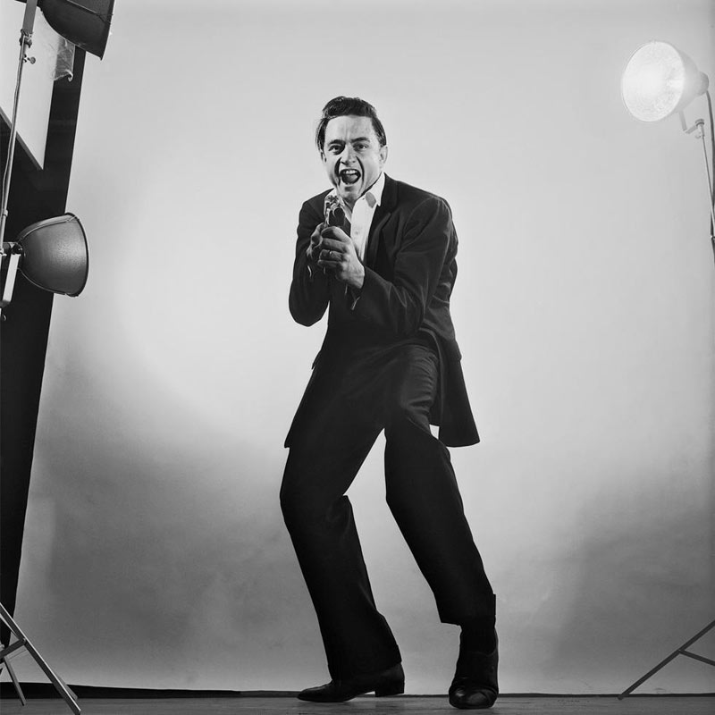 Johnny Cash Portrait with Gun, Photo Studio, August, 1960
