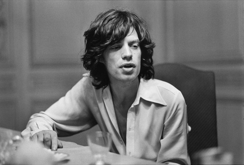 Mick Jagger at the Dining Table, Nellcôte, France, 1971