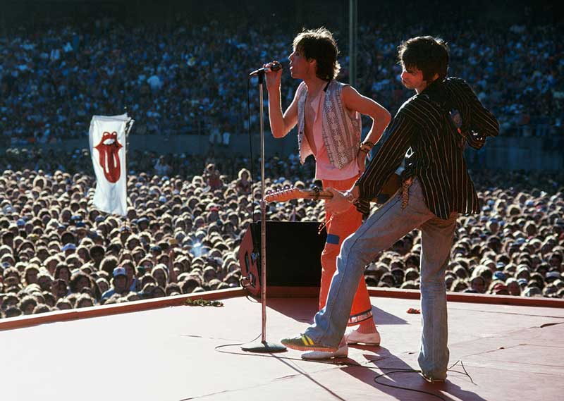 Mick Jagger & Keith Richards, Day on the Green, Oakland, 1978