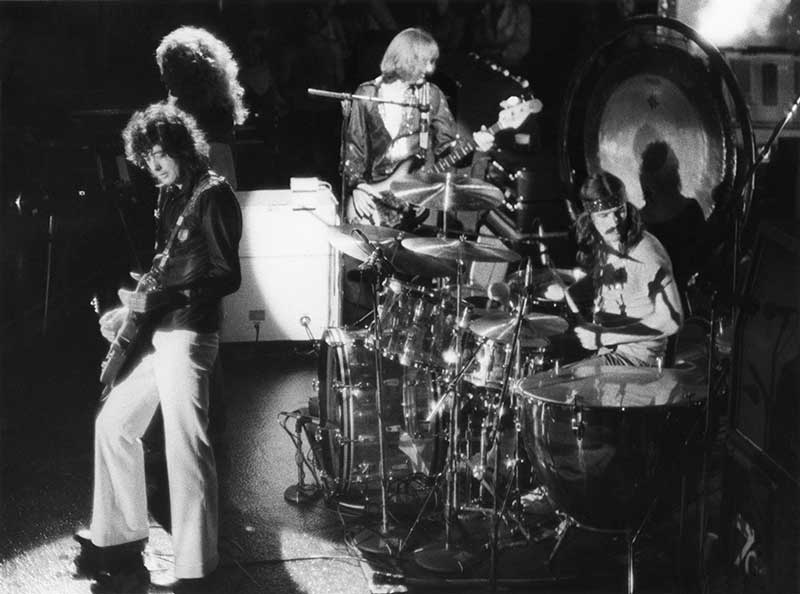 Led Zeppelin On Stage at The Three Rivers Stadium, Pittsburg, PA, July, 1973