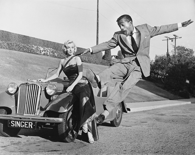 Marilyn Monroe with Sammy Davis Jr.
