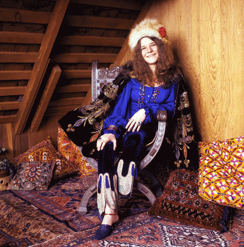 Janis Joplin at Spaulding Taylor’s House, Color, San Francisco, 1968