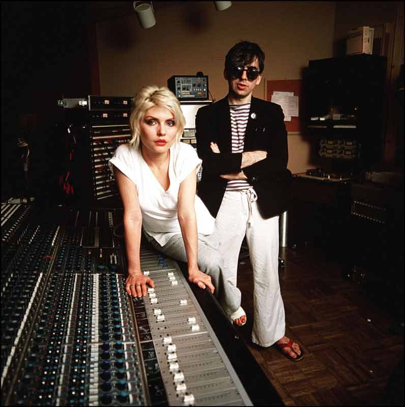 Debbie Harry and Chris Stein of Blondie at the MediaSound Recording Studio, NYC, 1979