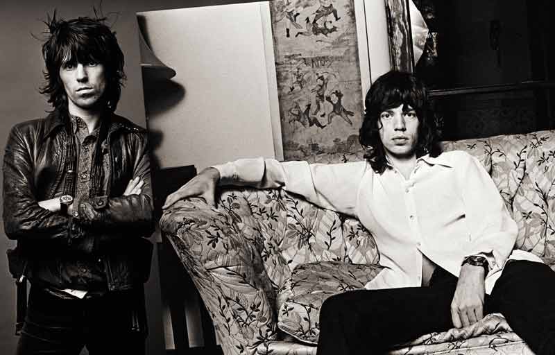Keith Richards & Mick Jagger Session Spread, LA, 1972