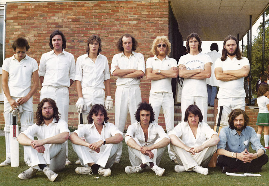 Pink Floyd, Cricket Team, Buckinghamshire, England, 1975