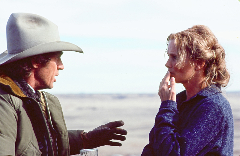 Steve McQueen and Linda Evans, Tom Horn Film Set, Patagonia, AZ, 1979 (Horizontal)