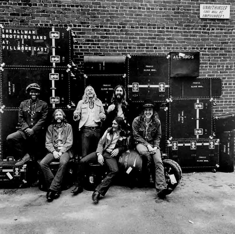 The Allman Brothers Band, At Fillmore East Album Cover, 1969