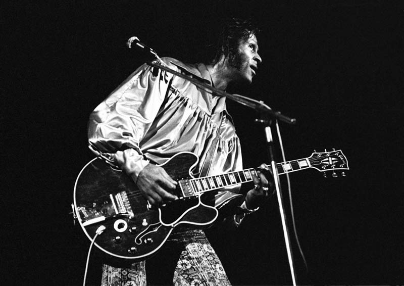Chuck Berry Performing at the Lewisham Odeon, South London, 1973
