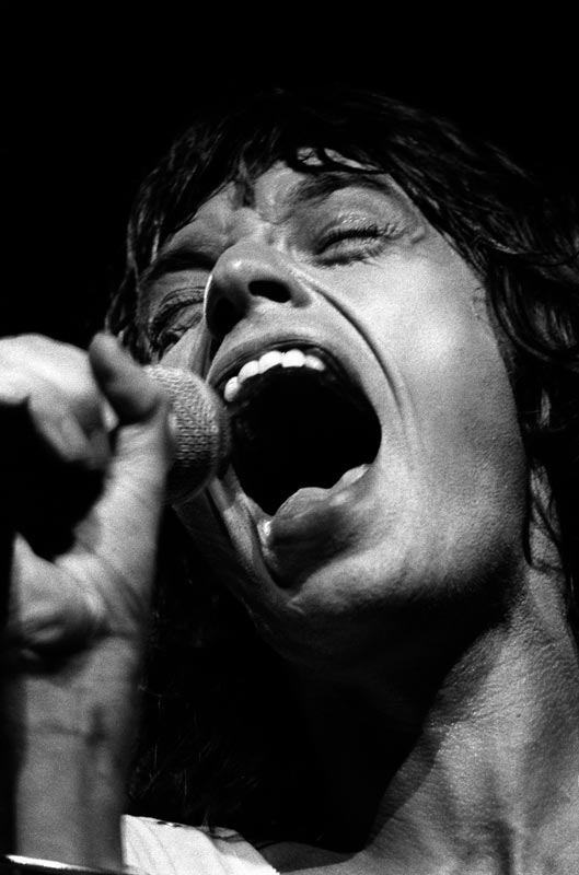 Mick Jagger Singing Close up, Vancouver, 1972