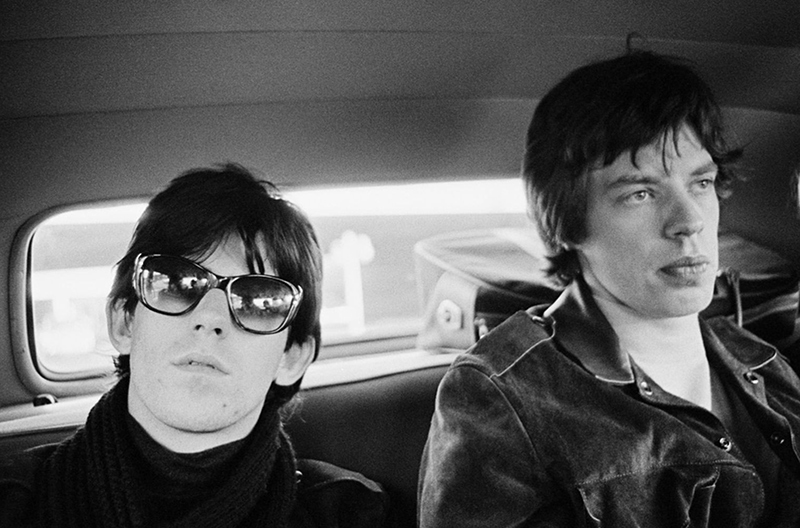 Keith Richards and Mick Jagger in Limo on US Tour, New York, 1965