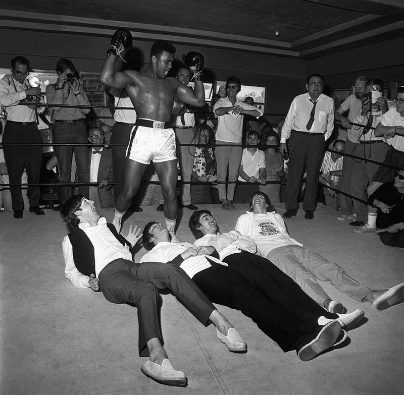 Ali and The Beatles I, 5th Street Gym, Miami, Fl, 1964