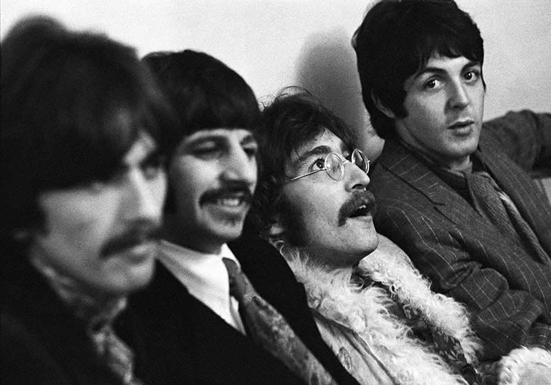 The Beatles at the Sgt. Pepper Release Party, Brian Epstein's House, Belgravia, London, 1967