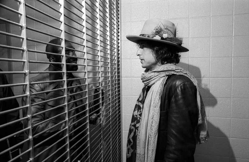*Bob Dylan Visits Rubin 'Hurricane' Carter, Rahway State Prison, NJ, 1975