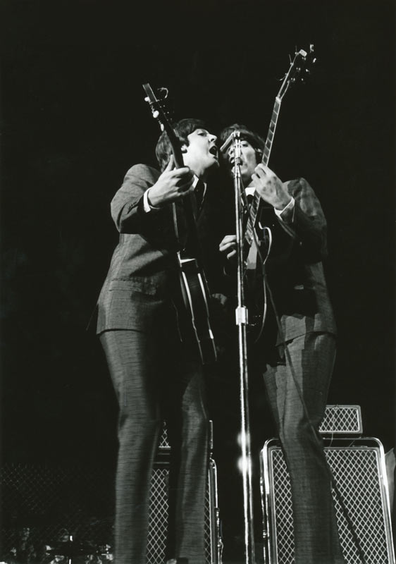 Paul McCartney & George Harrison Onstage, Cow Palace San Francisco, 1965