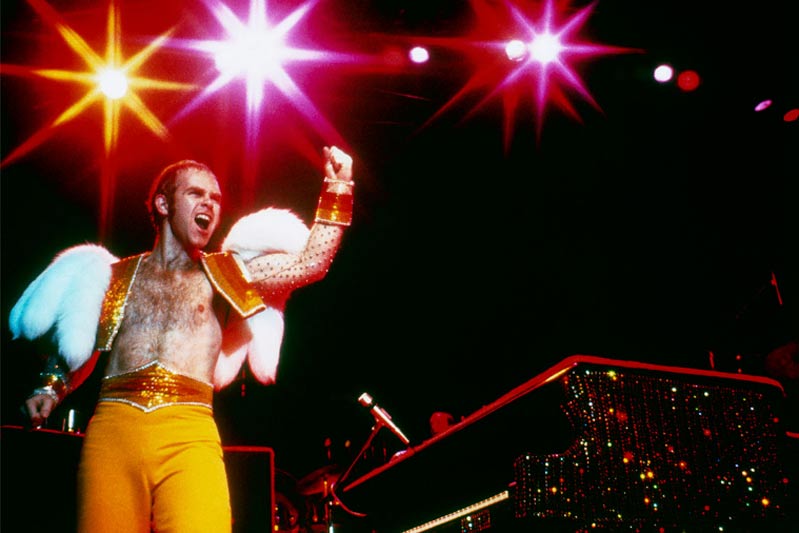 Elton John Performs at The Forum Inglewood, 1974