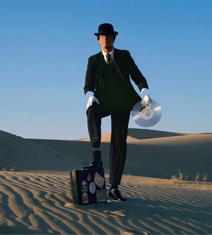 Pink Floyd, Wish You Were Here Desert Man in Bowler (left-hand), Back Cover Outtake, 1975