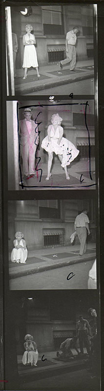 Marilyn Monroe, The Seven Year Itch Contact Sheet with Crop Marks, 1954
