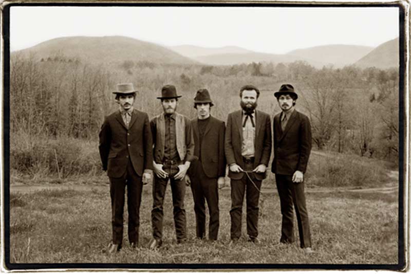 The band music from big pink album cover woodstock ny 1968 sepia