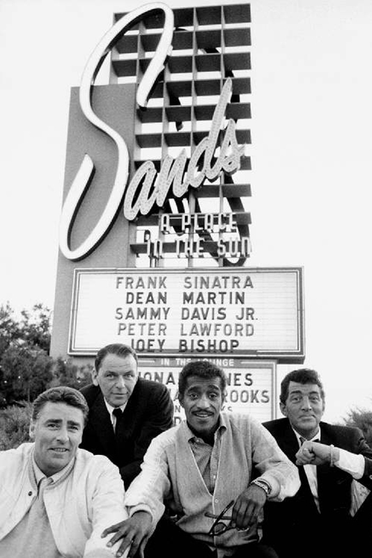 The Rat Pack Outside The Sands Hotel, Las Vegas, 1960