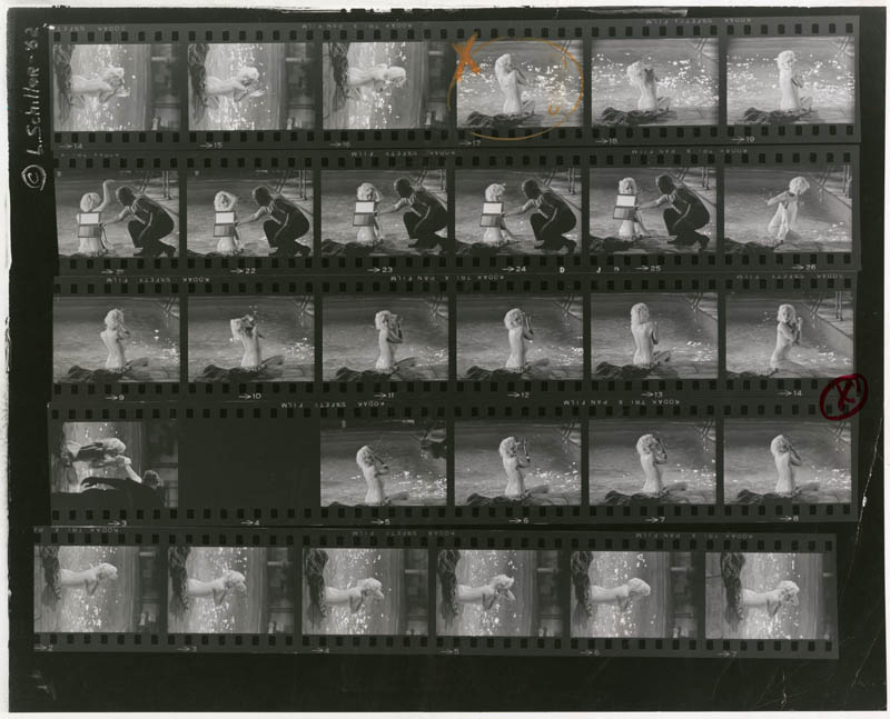 Marilyn Monroe (21), Proof Sheet, on the Set of Something's Got to Give, May, 1962