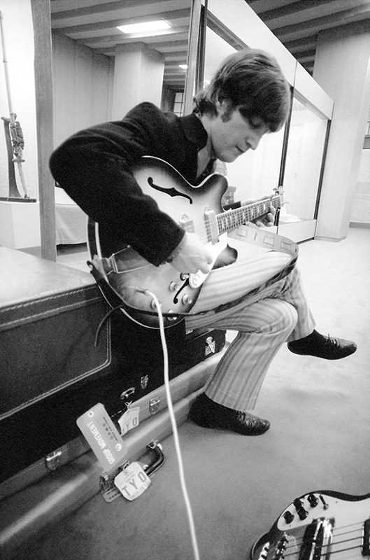 John Lennon Playing Guitar, Japan, 1966 San Francisco Art Exchange