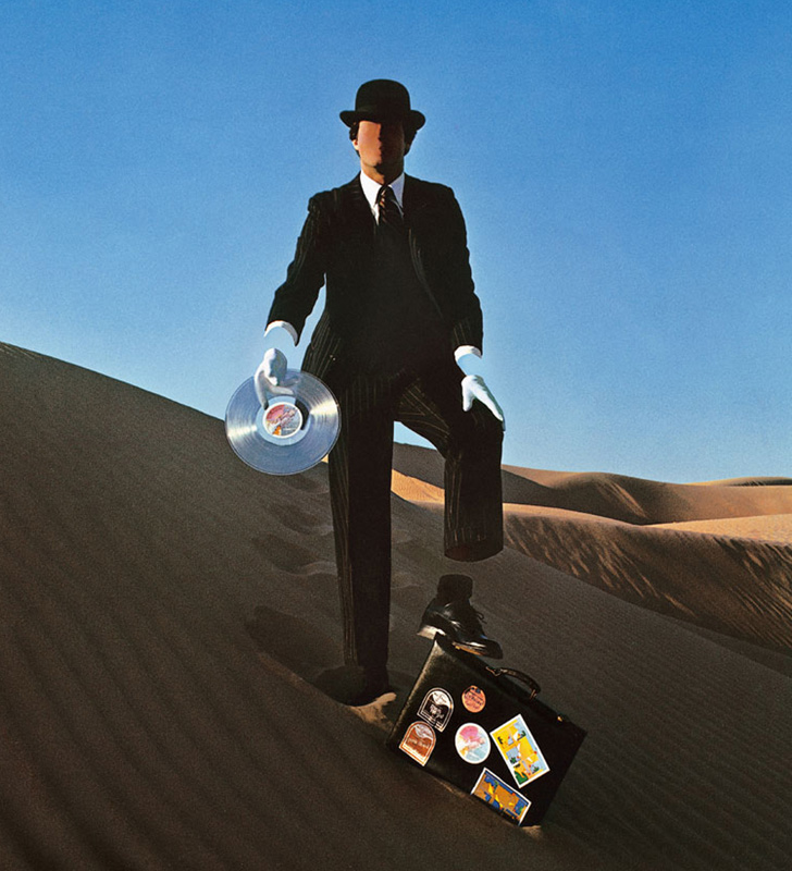 Pink Floyd, Wish You Were Here Desert Man in Bowler (right-hand), Back Cover, 1975