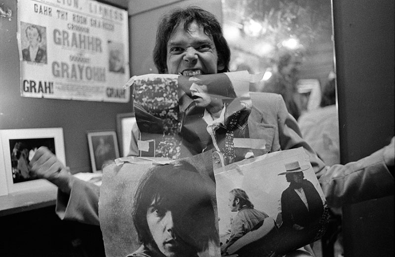 Neil Young Backstage at The Boarding House, San Francisco, 1978