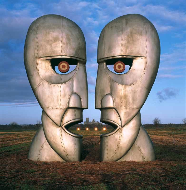 Pink Floyd, The Division Bell Metal Heads (Lights) Album Cover, 1994