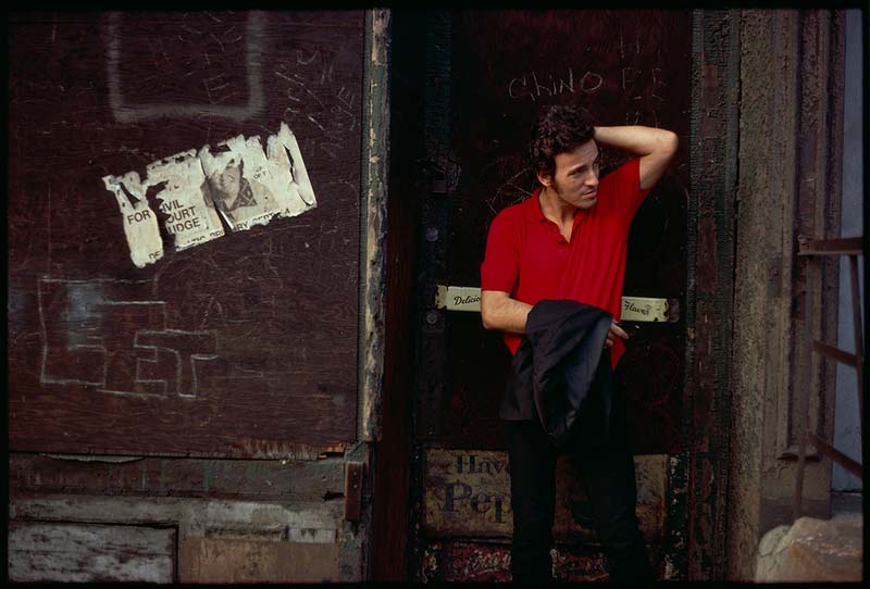 Bruce Springsteen Standing in Alley, NYC, 1979