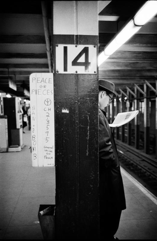 Peace Or Pieces, 14th St. Station, New York Subway, New York, 1962