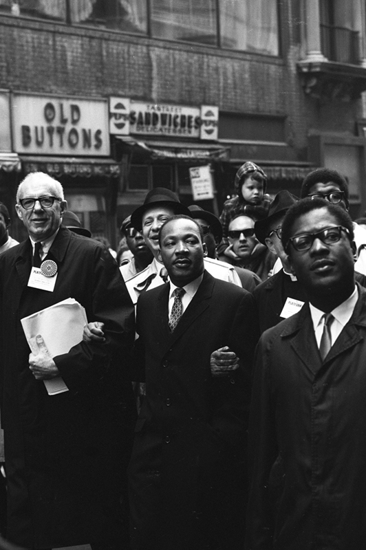 Martin Luther King Jr. in an Anti-War March, NYC, 1967
