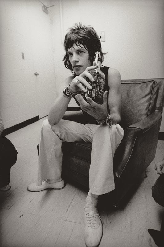 Mick Jagger and Jack, Backstage, 1972