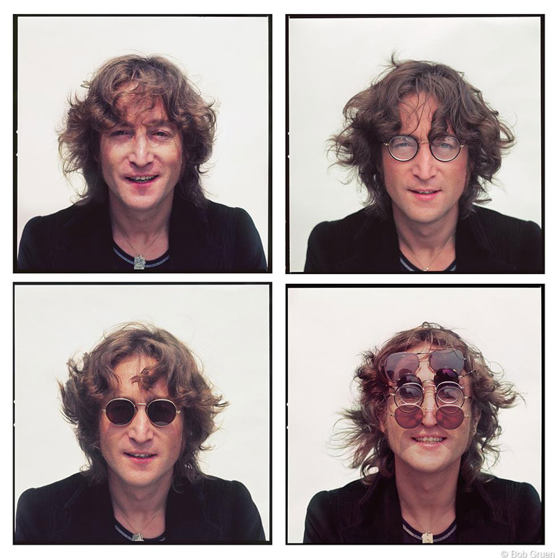 John Lennon, Walls and Bridges Shoot - 4 Faces, NYC, August 29, 1974 (Color)