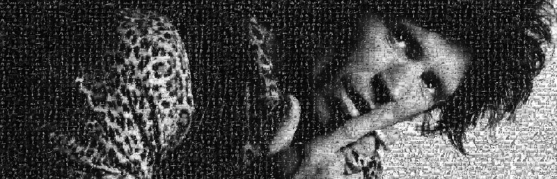 Keith Richards Smoking, 1972-1998, Panoramic Mosaic