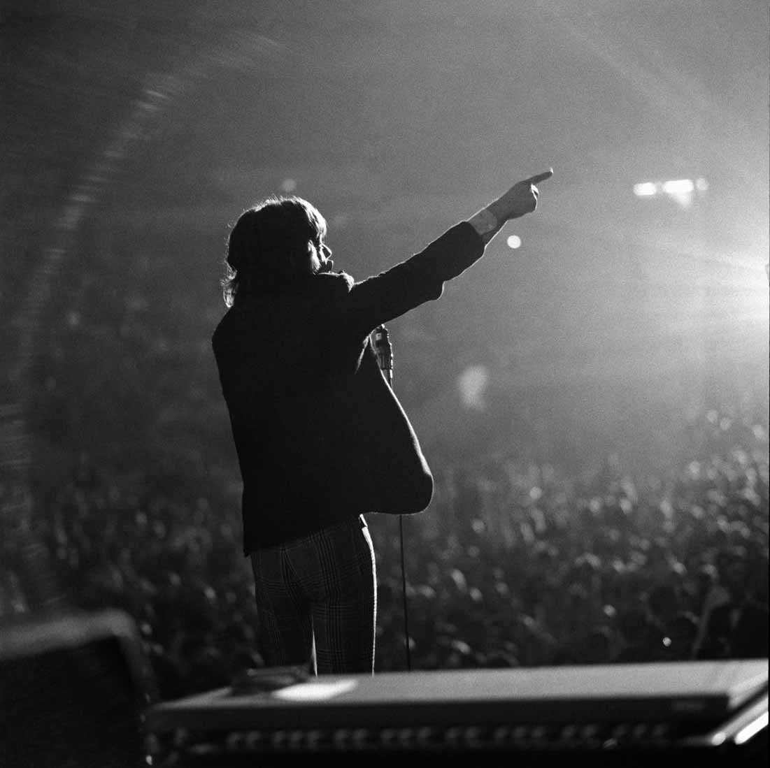 Mick Jagger Onstage Pointing, US Tour, 1965