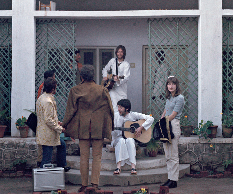 Evening - The Beatles and Friends Singing, Rishikesh, India, 1968