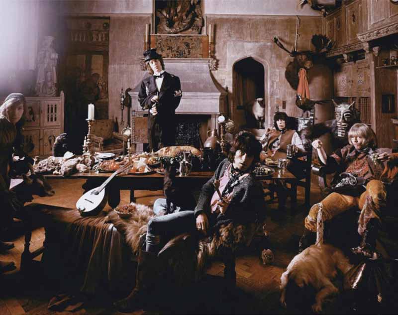 The Rolling Stones - Looking into Camera, Beggars Banquet Album Cover Shoot, London, 1968