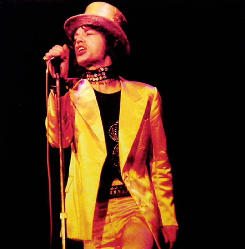Mick Jagger Onstage in Tophat, Copenhagen, 1970
