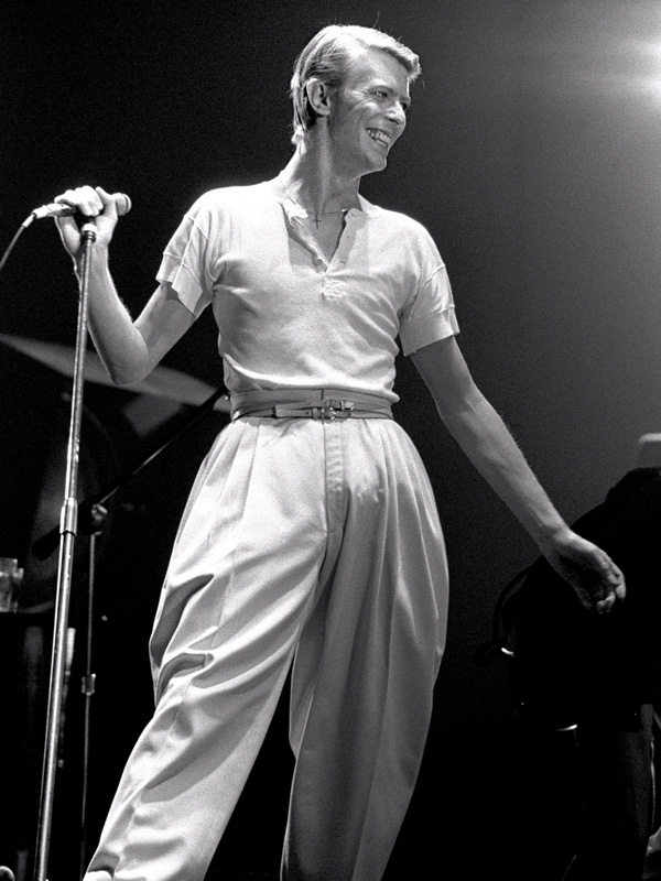 David Bowie Onstage Smiling, Boston Garden, 1978