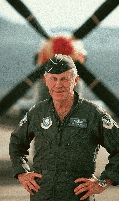 General Chuck Yeager, Barstow, CA, 1985