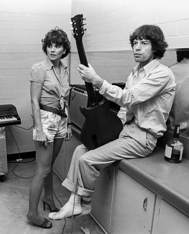 Linda Ronstadt and Mick Jagger Backstage, 1978